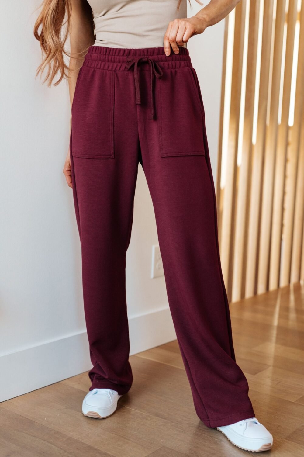 Snuggle Weather Pullover Pants in Wine - Image 2