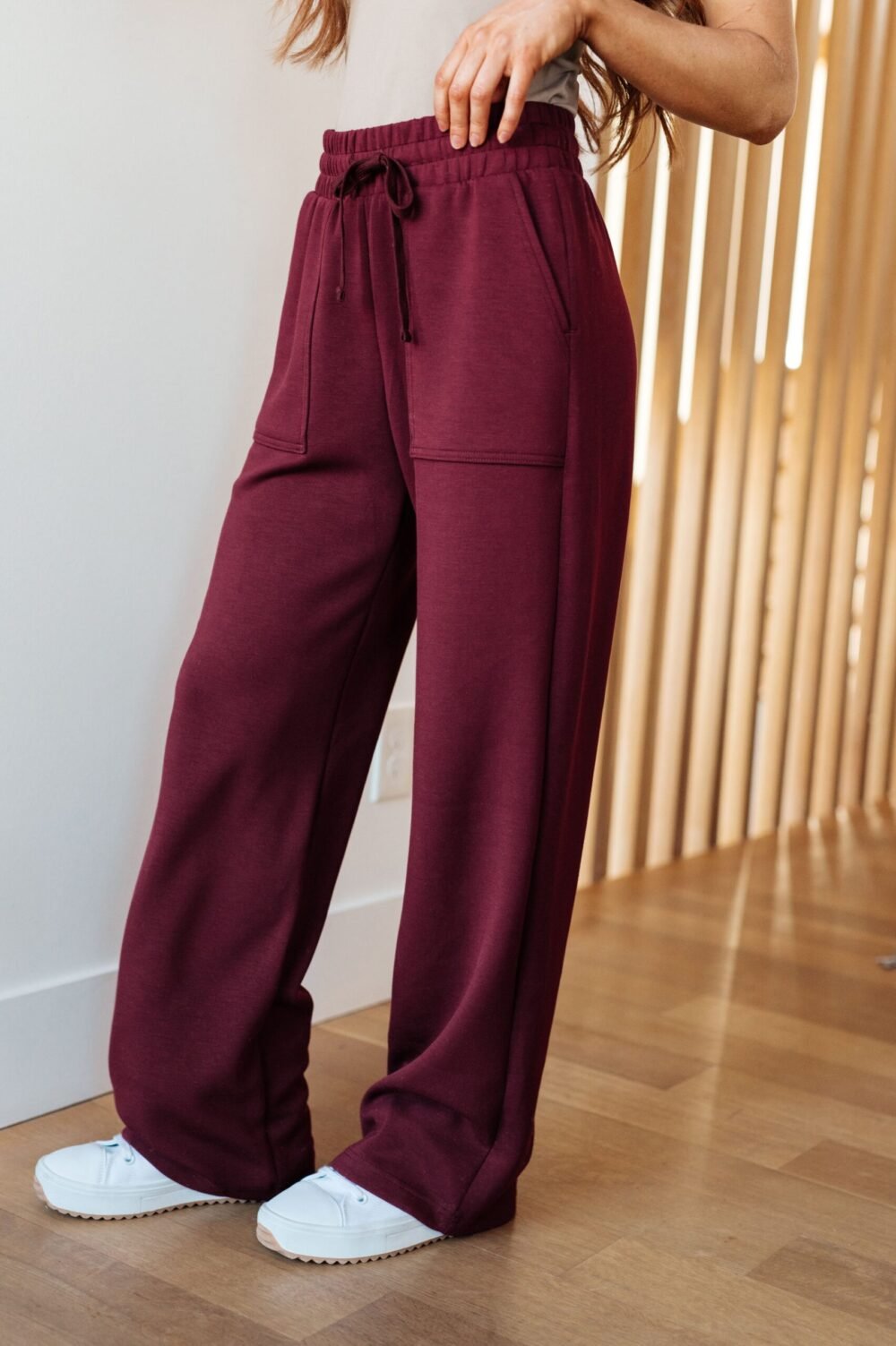 Snuggle Weather Pullover Pants in Wine - Image 7